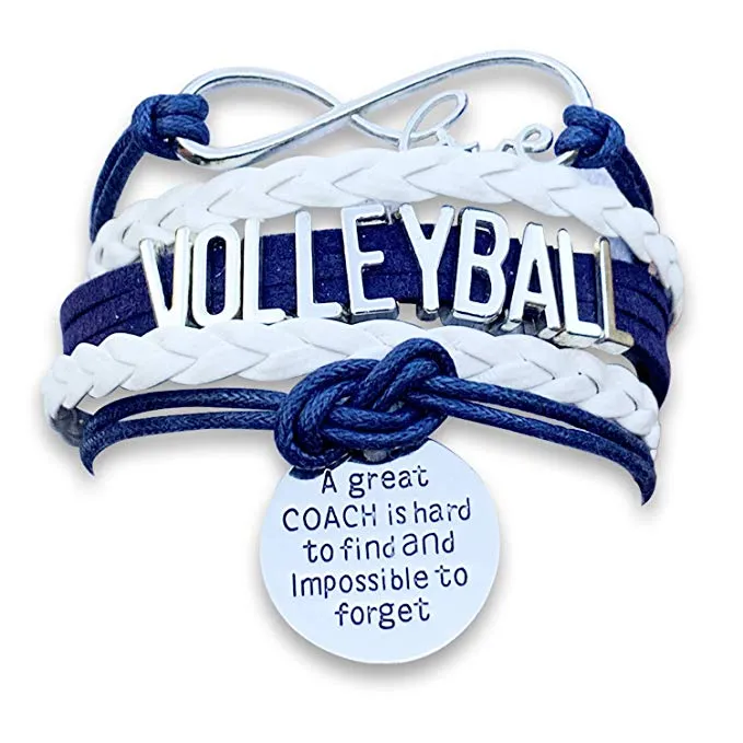 Volleyball Great Coach is Hard to Find  Bracelet - Pick Your Team Colors