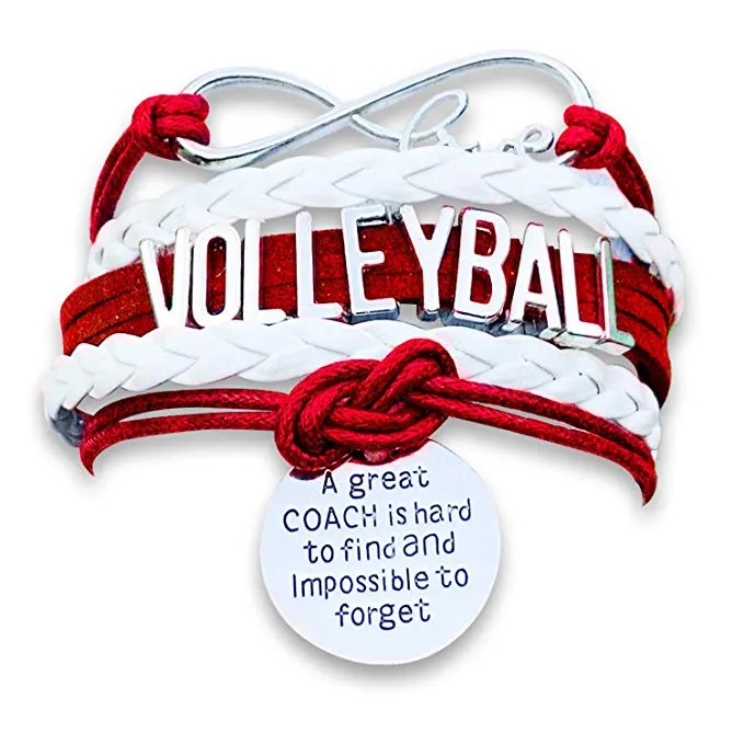 Volleyball Great Coach is Hard to Find  Bracelet - Pick Your Team Colors