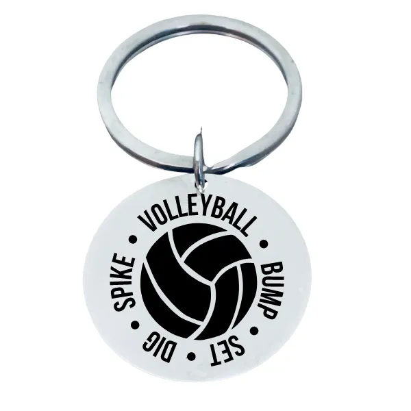 Volleyball Keychain - Set, Spike, Dig, Bump