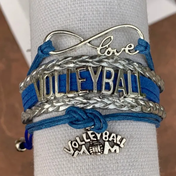 Volleyball Mom Infinity Bracelet - Pick Colors