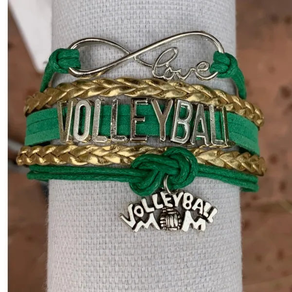 Volleyball Mom Infinity Bracelet - Pick Colors