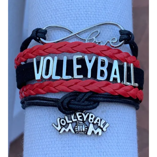 Volleyball Mom Infinity Bracelet - Pick Colors