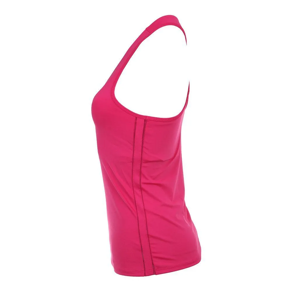 Women`s V-Neck Tennis Tank with Bra